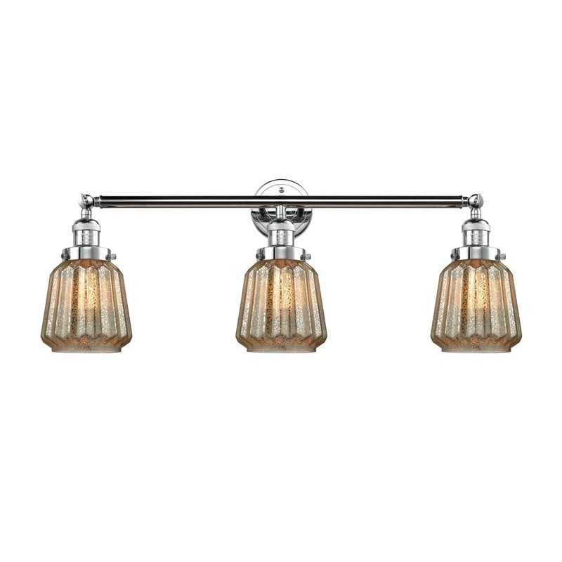 INNOVATIONS LIGHTING 205-G146 CHATHAM FRANKLIN RESTORATION 30 INCH 3 LIGHT WALL MOUNT BATH VANITY LIGHT