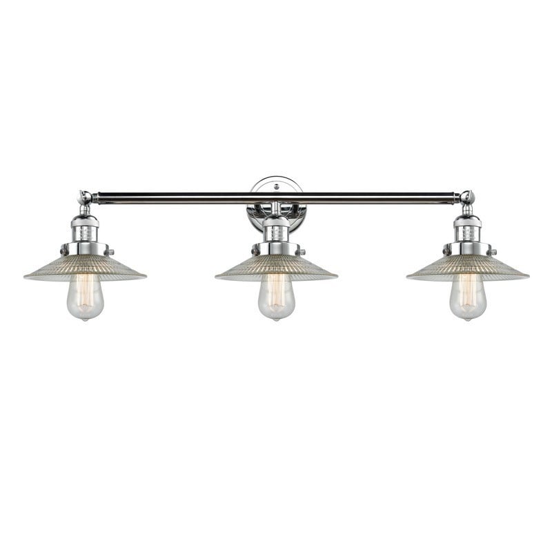 INNOVATIONS LIGHTING 205-G2 HALOPHANE FRANKLIN RESTORATION 32 1/2 INCH 3 LIGHT WALL MOUNT BATH VANITY LIGHT