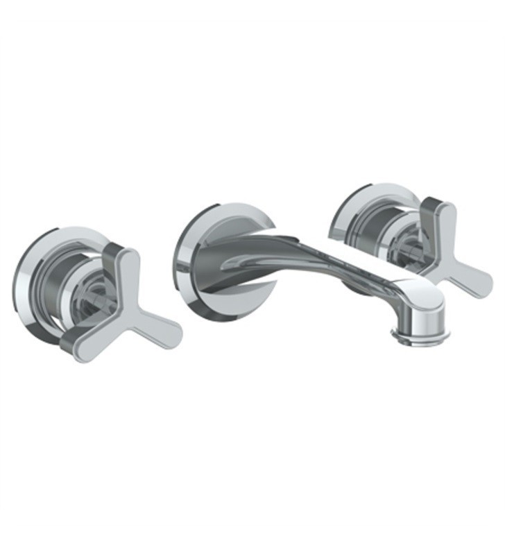 WATERMARK 29-2.2 TRANSITIONAL 2 3/4 INCH THREE HOLES WALL MOUNT BATHROOM FAUCET