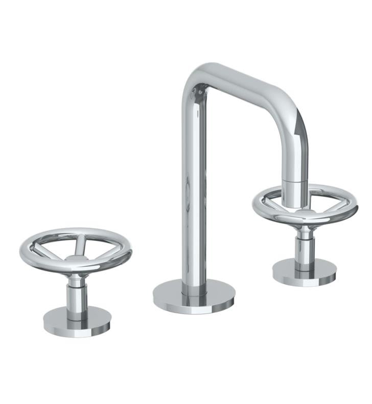 WATERMARK 31-2.1-BK BROOKLYN 7 5/8 INCH THREE HOLES DECK MOUNT WIDESPREAD BATHROOM FAUCET