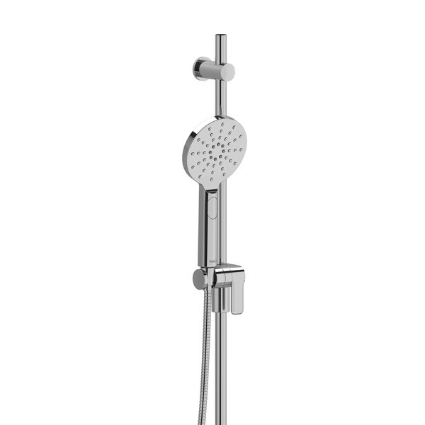 RIOBEL 4814C 2 GPM HAND SHOWER SET WITH SLIDE BAR AND TWO FUNCTION HAND SHOWER - CHROME