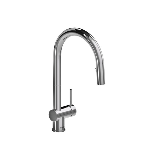 RIOBEL AZ201 AZURE 16 5/8 INCH SINGLE HOLE DECK MOUNT PULL-DOWN KITCHEN FAUCET WITH LEVER HANDLE