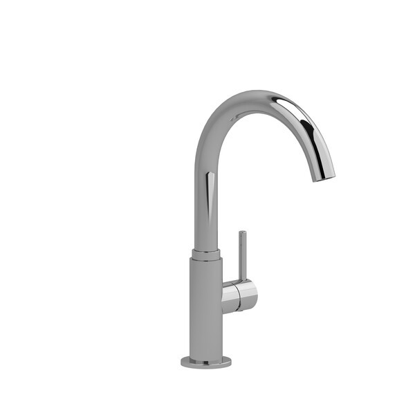 RIOBEL AZ601 AZURE 11 5/8 INCH SINGLE HOLE DECK MOUNT BAR AND FOOD PREP KITCHEN FAUCET WITH LEVER HANDLE