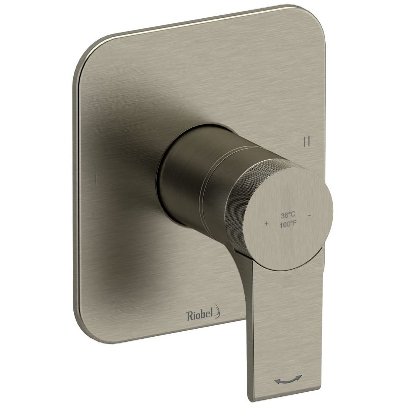 RIOBEL TFR44 FRESK 5 1/2 INCH THERMOSTATIC AND PRESSURE BALANCE TRIM WITH THREE FUNCTION SYSTEM