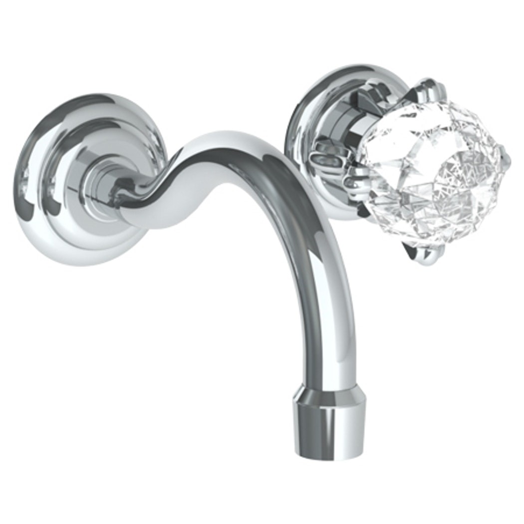 WATERMARK 201-1.2S LA FLEUR TWO HOLES WALL MOUNT BATHROOM FAUCET WITH 5 5/8 INCH SPOUT REACH