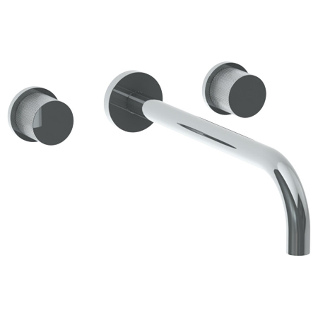 WATERMARK 22-2.2L TITANIUM THREE HOLES WALL MOUNT BATHROOM FAUCET WITH 11 1/2 INCH SPOUT REACH