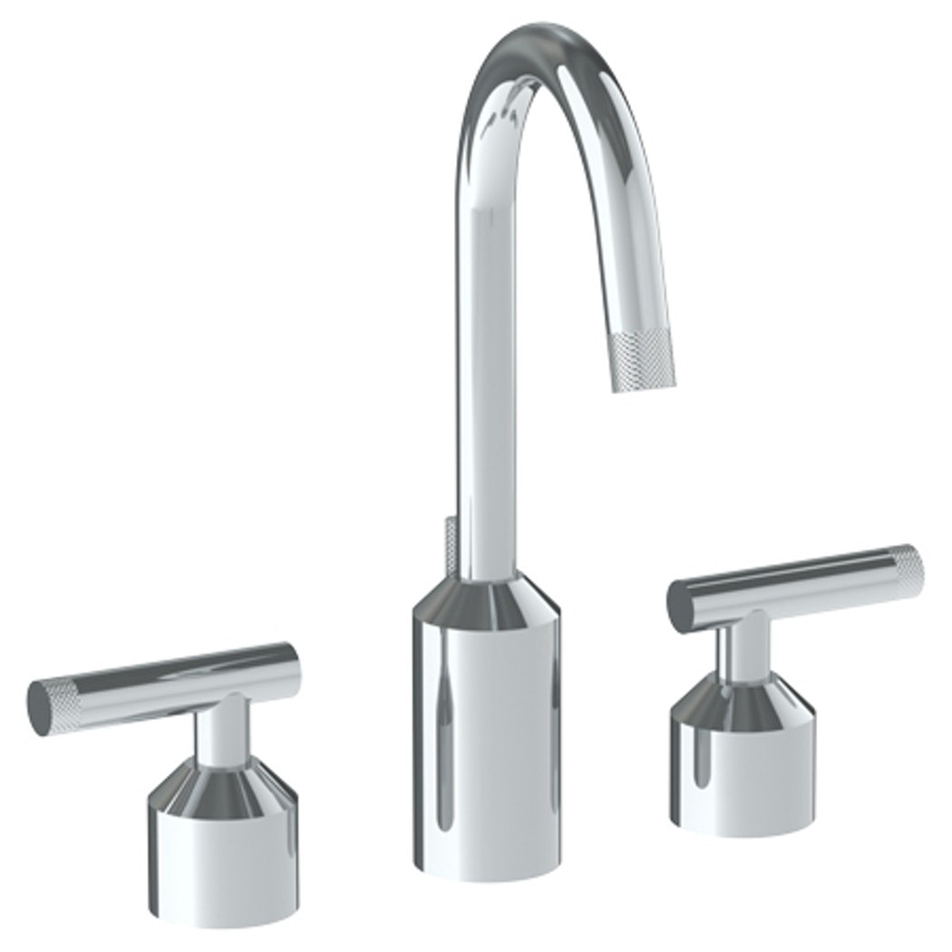 WATERMARK 25-2GX URBANE 14 INCH THREE HOLES DECK MOUNT EXTENDED BATHROOM FAUCET WITH GOOSENECK SPOUT