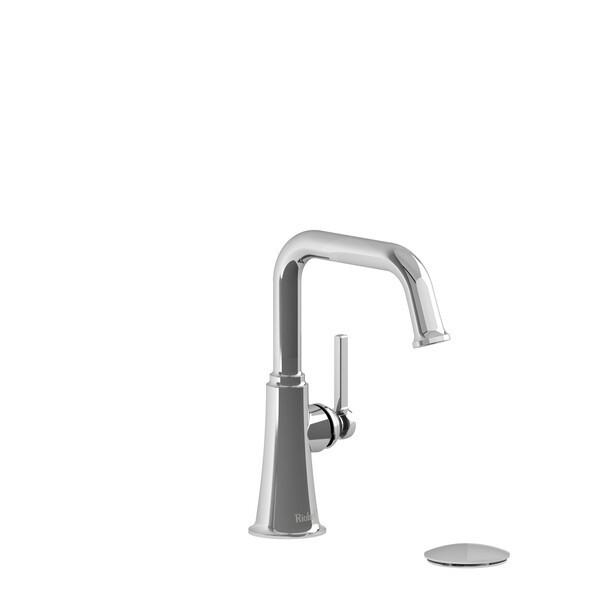 RIOBEL MMSQS01L MOMENTI 8 5/8 INCH DECK MOUNT SINGLE HOLE BATHROOM FAUCET WITH U-SPOUT AND LEVER HANDLE