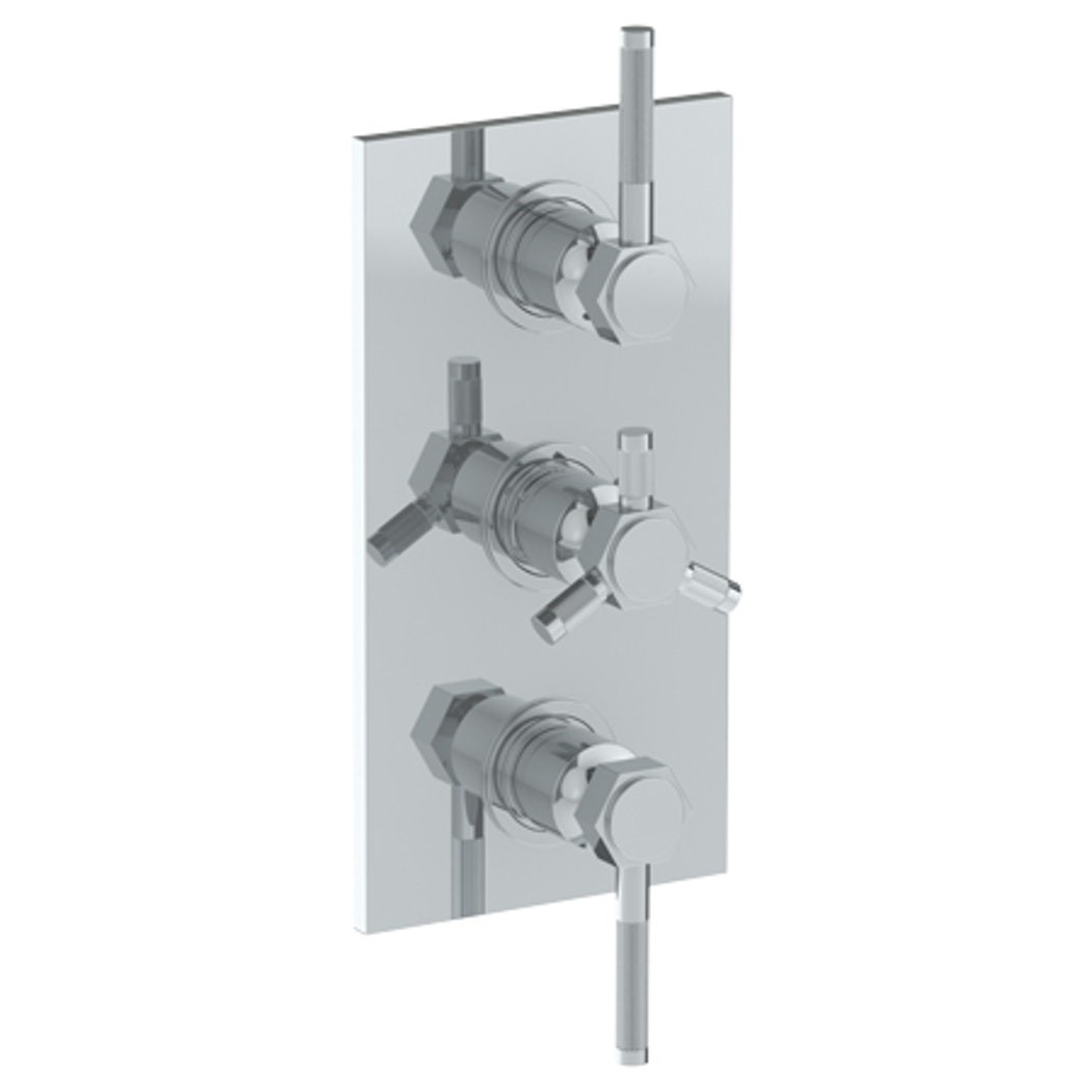 WATERMARK 111-T30 SUTTON 6 1/4 X 12 INCH WALL MOUNT THERMOSTATIC SHOWER TRIM WITH TWO BUILT-IN CONTROLS