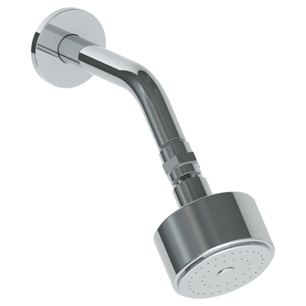 WATERMARK 22-HAF TITANIUM 3 INCH WALL MOUNT SINGLE-FUNCTION ROUND SHOWER HEAD WITH ARM AND FLANGE