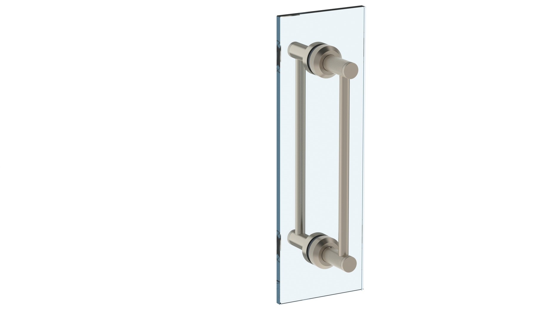 WATERMARK 25-0.1A-DDP TITANIUM 24 INCH GLASS MOUNT DOUBLE SHOWER DOOR PULL