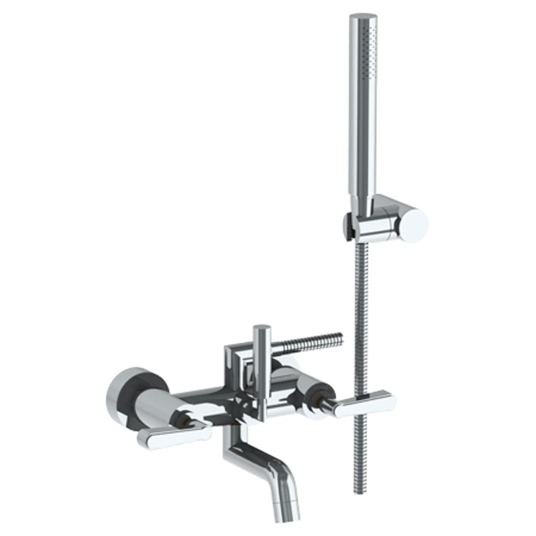 WATERMARK 30-5.2 ANIKA 3 7/8 INCH THREE HANDLES WALL MOUNT TUB FILLER WITH HAND SHOWER