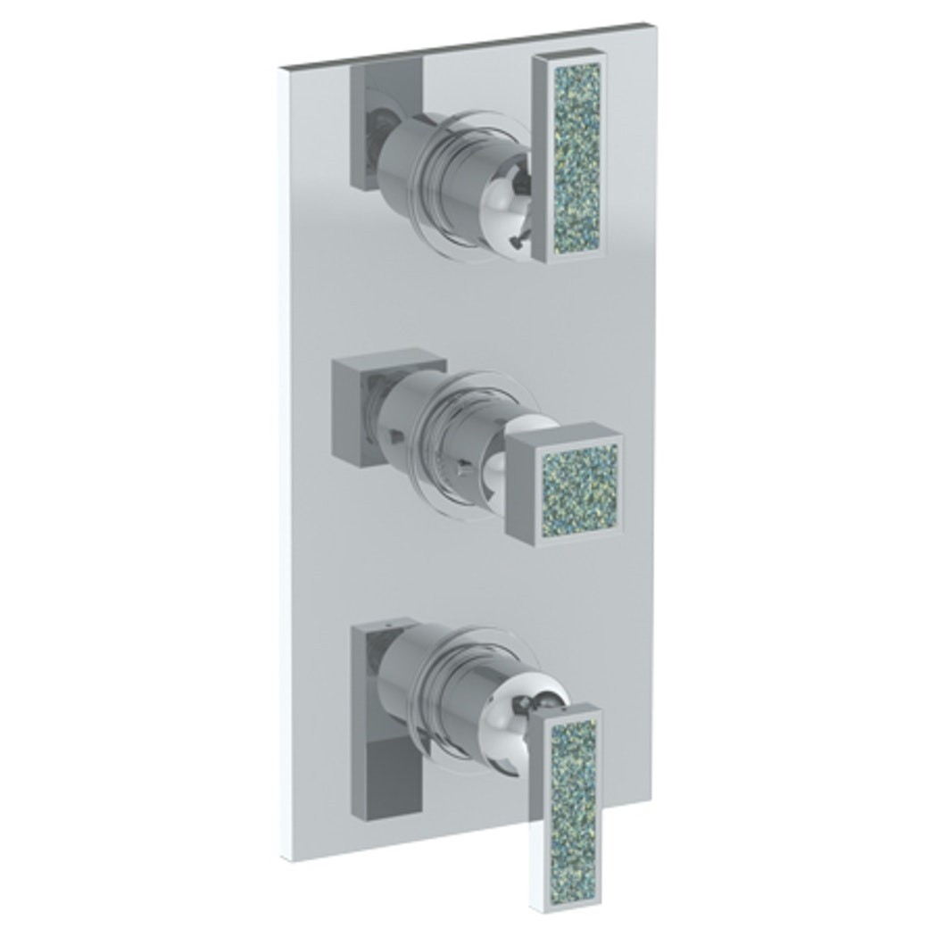 WATERMARK 97-T30 EDGE 6 1/4 X 12 INCH WALL MOUNT THERMOSTATIC SHOWER TRIM WITH TWO BUILT-IN CONTROLS