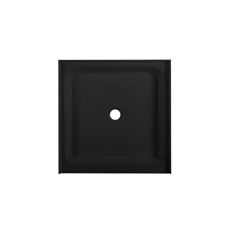 SWISS MADISON SM-SB529 VOLTAIRE 36 X 36 INCH ACRYLIC BLACK SINGLE-THRESHOLD CENTER DRAIN SHOWER BASE