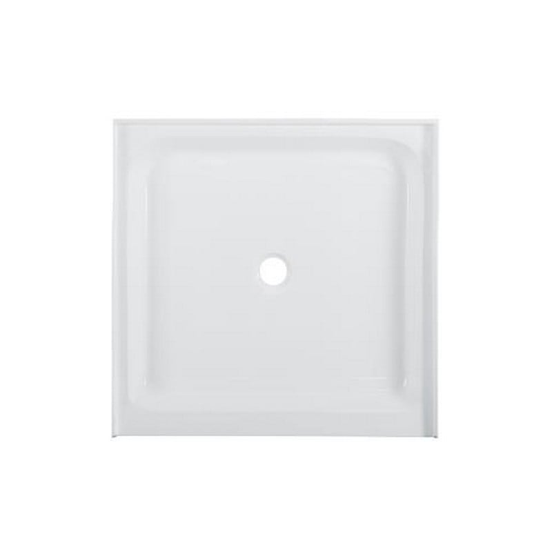 SWISS MADISON SM-SB535 VOLTAIRE 42 X 42 INCH ACRYLIC WHITE SINGLE-THRESHOLD CENTER DRAIN SHOWER BASE