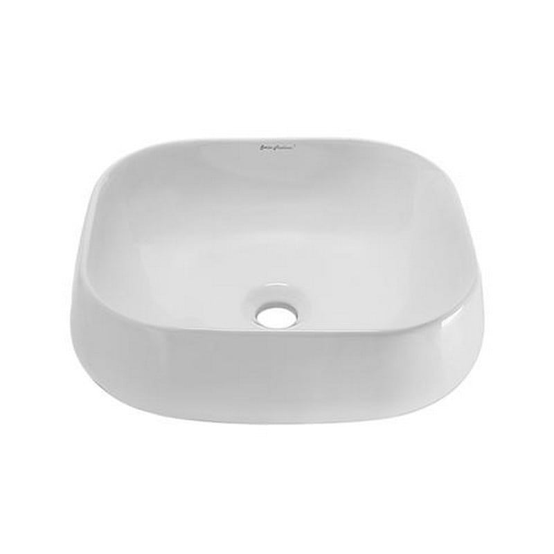 SWISS MADISON SM-VS273 CHATEAU 18 INCH SQUARE CERAMIC VESSEL SINK