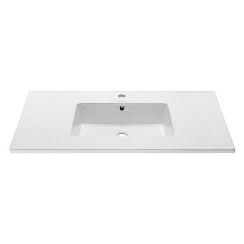 SWISS MADISON SM-VT329 VOLTAIRE 37 INCH VANITY TOP SINK WITH SINGLE FAUCET HOLE