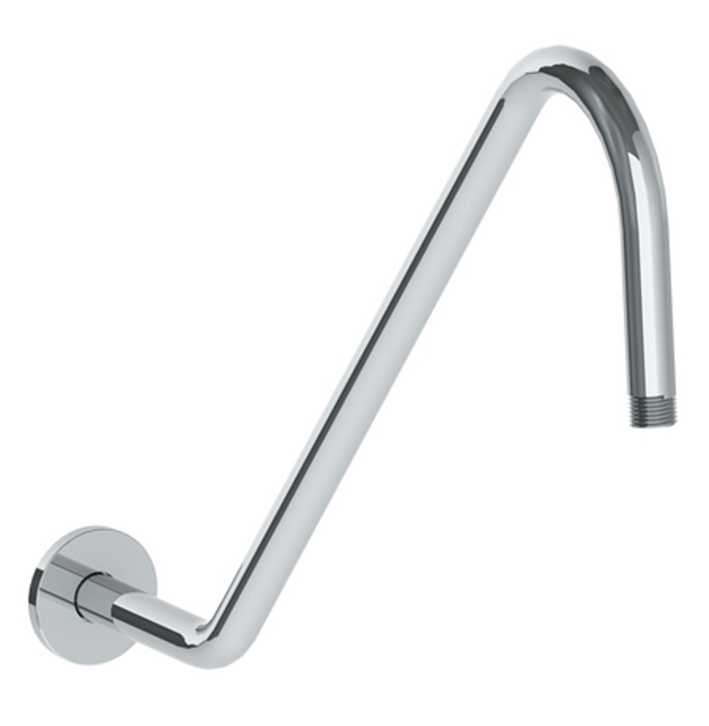 WATERMARK SS-206LAF 18 3/4 INCH WALL MOUNT LARGE GOOSENECK SHOWER ARM WITH FLANGE