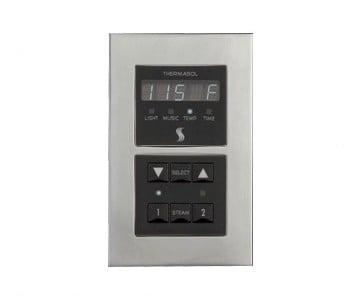 THERMASOL SEMR SIGNATURE 5 5/8 INCH MODERN SQUARE STEAM SHOWER CONTROL