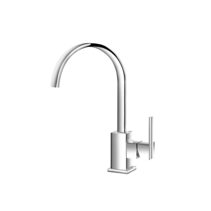 ISENBERG 150.1500CP SERIE 150 SINGLE HOLE BATHROOM FAUCET - WITH SWIVEL SPOUT IN CHROME