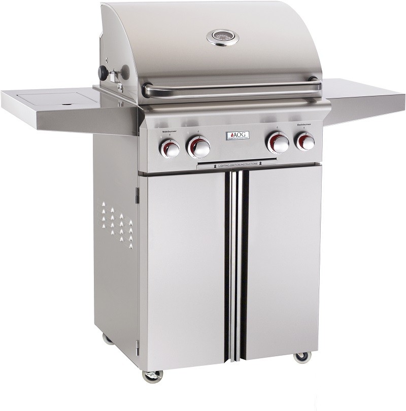 AOG 24CT T-SERIES 24-INCH 2-BURNER WITH ROTISSERIE AND SingleSIDE BURNER