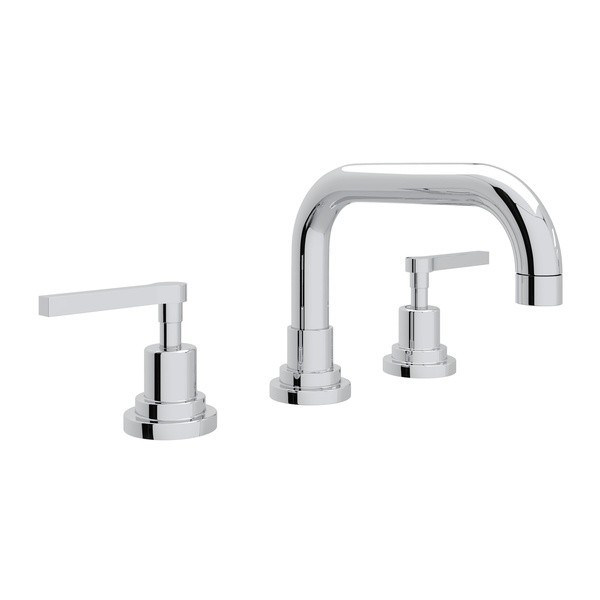 ROHL A2218LM-2 LOMBARDIA U-SPOUT WIDESPREAD LAVATORY FAUCET, METAL LEVERS