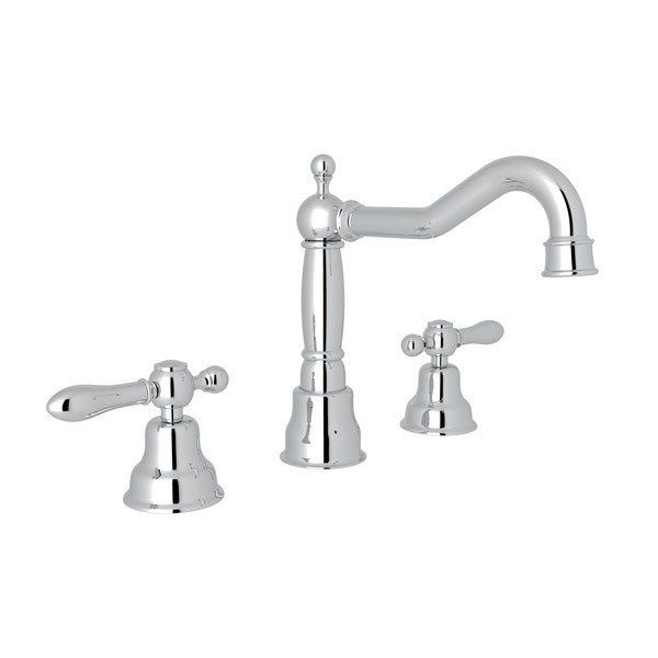 ROHL AC107LM-2 ARCANA COLUMN SPOUT WIDESPREAD LAVATORY FAUCET, METAL LEVERS