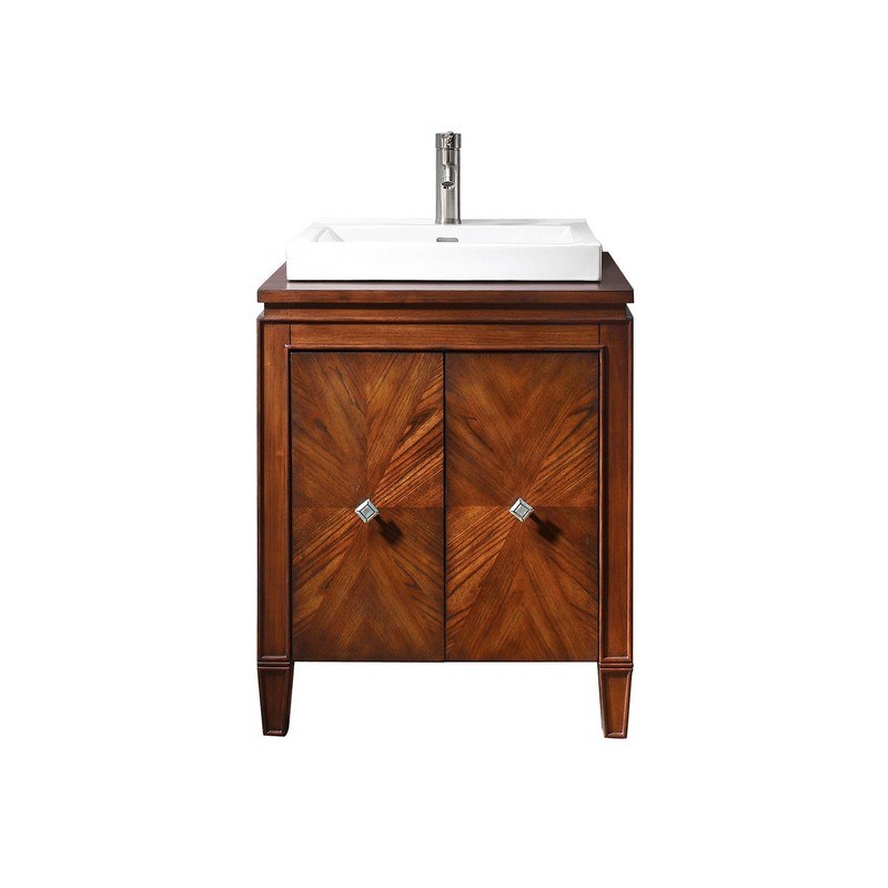 AVANITY BRENTWOOD-VS25-NW BRENTWOOD 25 INCH VANITY COMBO WITH SEMI-RECESSED SINK