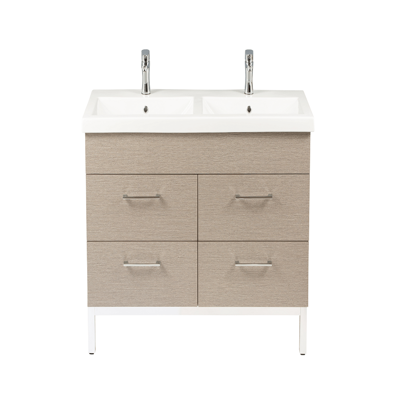EMPIRE INDUSTRIES DK48-04IDG1 INFINITY 48 INCH DOUBLE VANITY CABINET WITH SINK IN DUSTY GREY