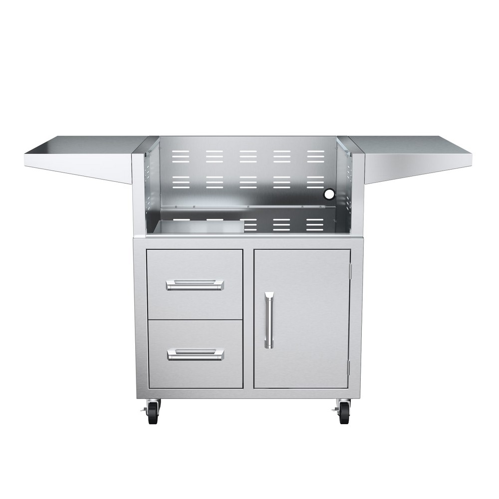EDGESTAR GRL300CART 57 5/8 INCH CART WITH DOOR AND DRAWER COMBO FOR GRL300 SERIES GRILLS IN STAINLESS STEEL