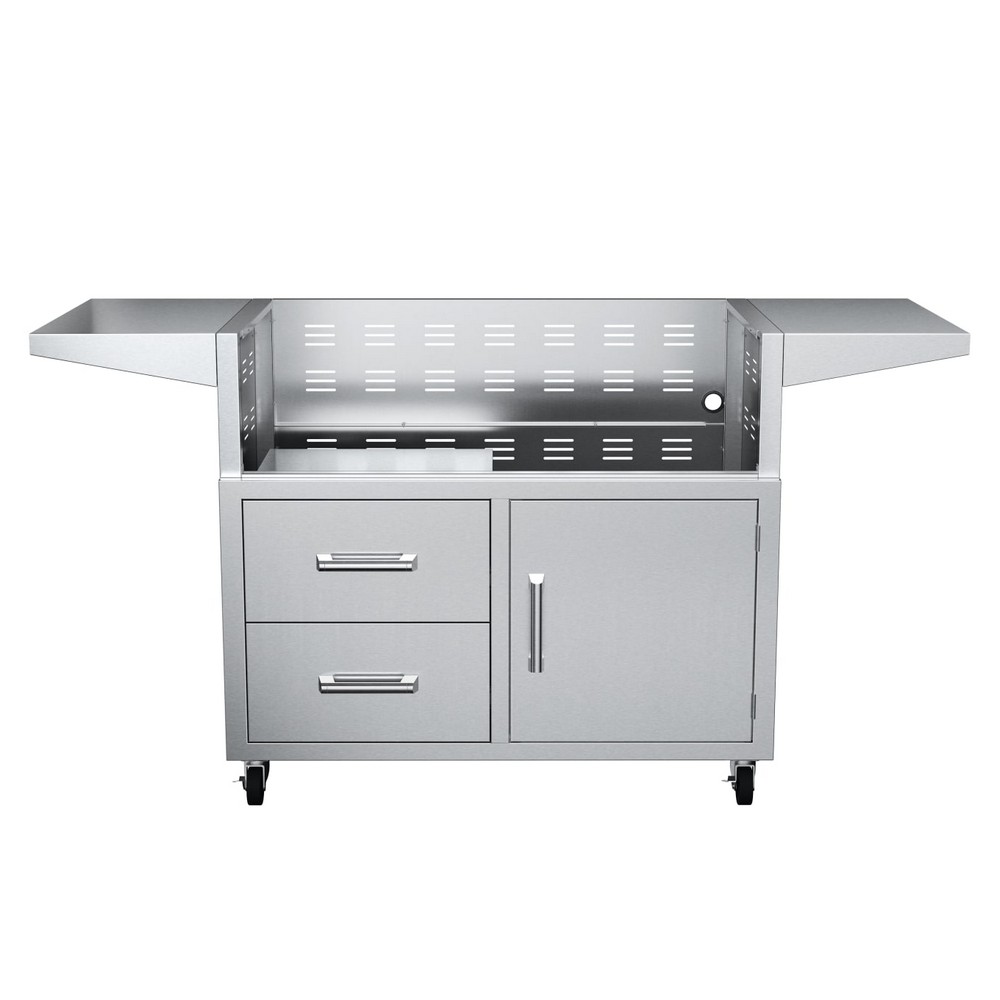 EDGESTAR GRL420CART 69 5/8 INCH CART WITH DOOR AND DRAWER COMBO FOR GRL420 SERIES GRILLS IN STAINLESS STEEL