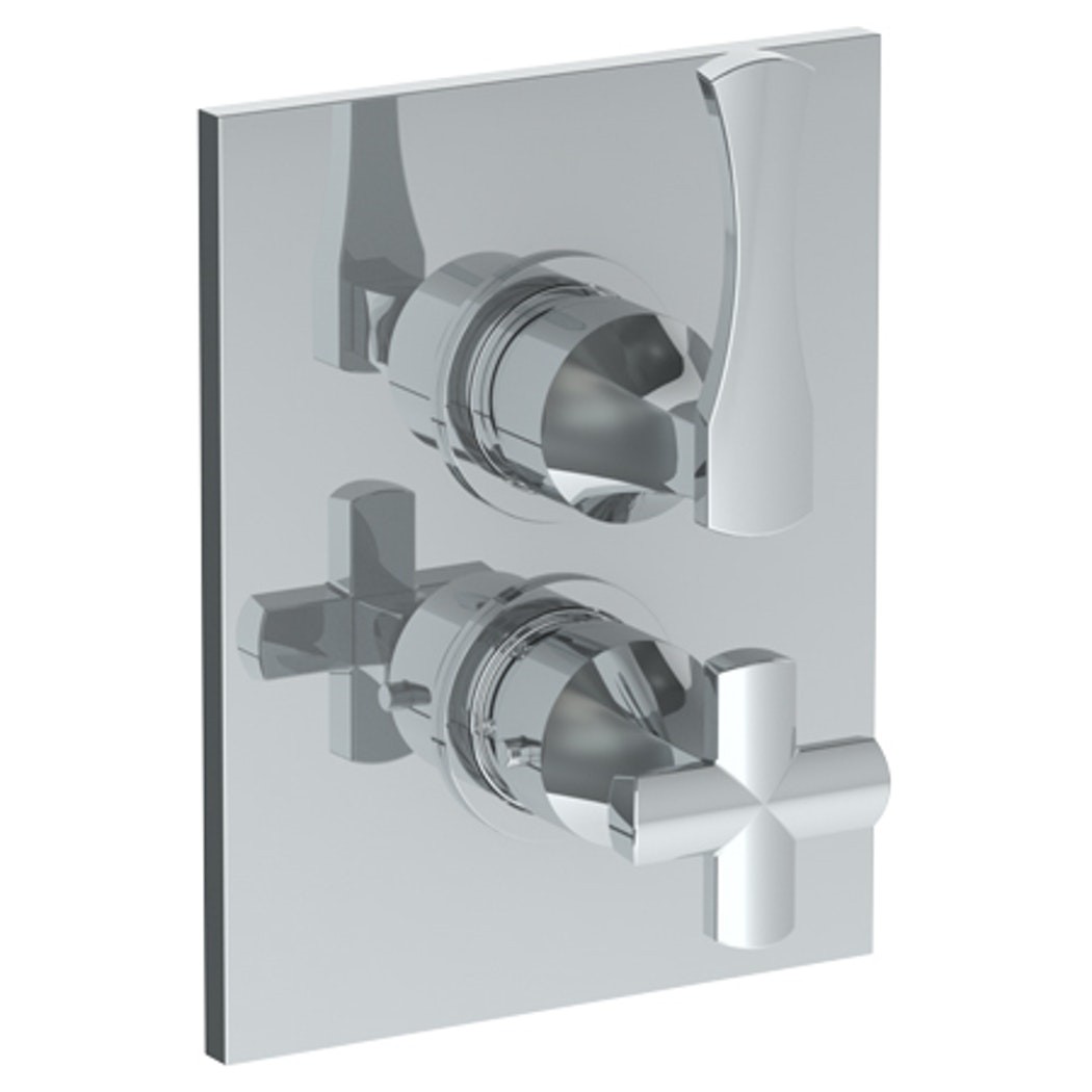 WATERMARK 125-T20 CHELSEA 6 1/4 X 8 INCH WALL MOUNT THERMOSTATIC SHOWER TRIM WITH BUILT-IN CONTROL