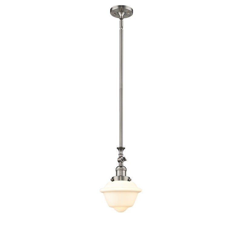 INNOVATIONS LIGHTING 206-G531 FRANKLIN RESTORATION SMALL OXFORD 7 1/2 INCH ONE LIGHT MATTE WHITE CASED GLASS MINI PENDANT