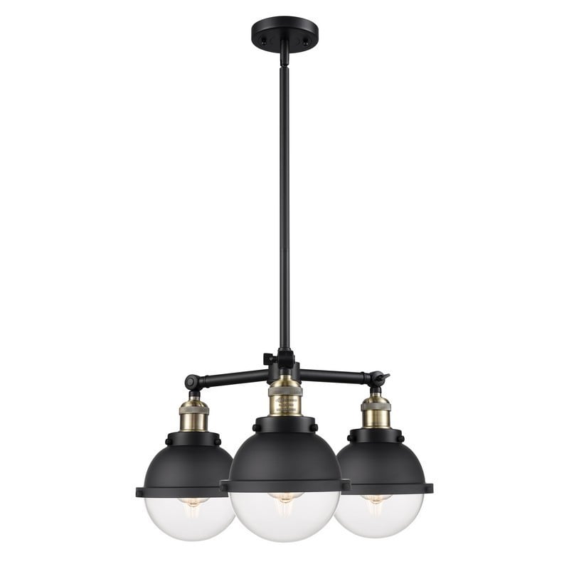 INNOVATIONS LIGHTING 207-HFS-62 HAMPDEN FRANKLIN RESTORATION 20 3/8 INCH 3 LIGHT CEILING MOUNT CHANDELIERS