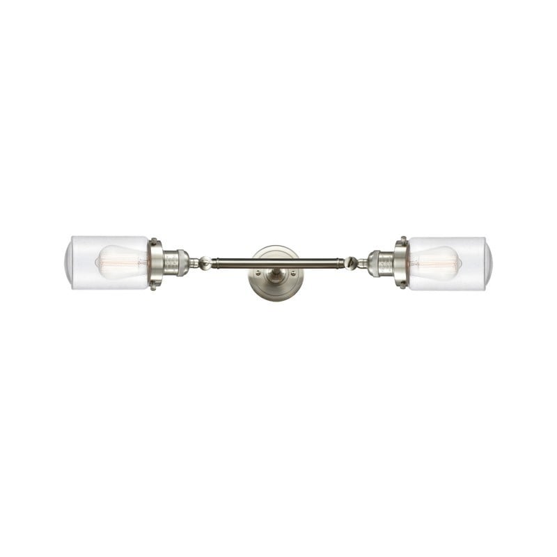 INNOVATIONS LIGHTING 208L-G314 FRANKLIN RESTORATION DOVER 2 LIGHT 4 1/2 INCH SEEDY GLASS VANITY LIGHT