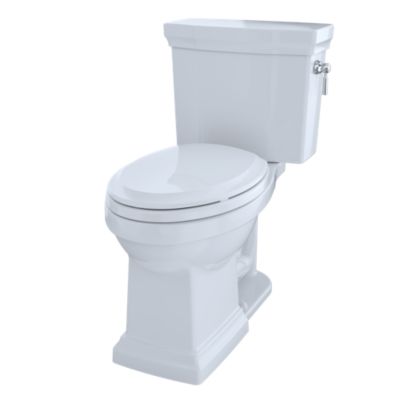 TOTO CST404CUFRG#01 PROMENADE II 1G TWO-PIECE TOILET - 1.0 GPF WITH CEFIONTECT CERAMIC GLAZE, RIGHT HAND
