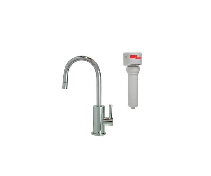MOUNTAIN PLUMBING MT1843FIL-NL FRANCIS ANTHONY POINT-OF-USE DRINKING FAUCET WITH CONTEMPORARY ROUND BODY AND WATER FILTRATION SYSTEM