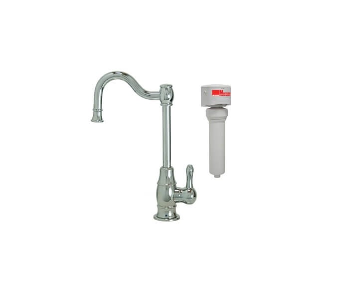 MOUNTAIN PLUMBING MT1873FIL-NL FRANCIS ANTHONY POINT-OF-USE DRINKING FAUCET WITH TRADITIONAL DOUBLE CURVED BODY AND WATER FILTRATION SYSTEM