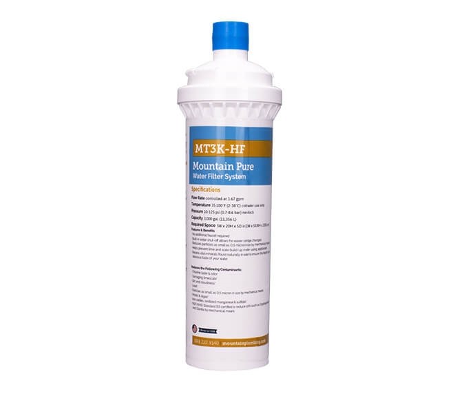 MOUNTAIN PLUMBING MT6K-HF/RFC MOUNTAIN PURE REPLACEMENT CARTRIDGE FOR MT3K-HF WATER FILTRATION SYSTEM