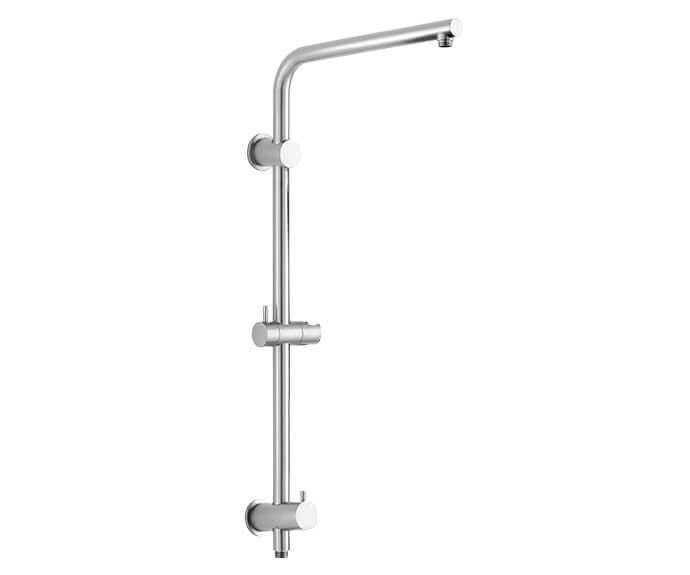 MOUNTAIN PLUMBING MTRRP MOUNTAIN REVIVE 33 1/8 INCH WALL MOUNT SHOWER RAIL WITH BOTTOM OUTLET INTEGRAL WATERWAY AND DIVERTER
