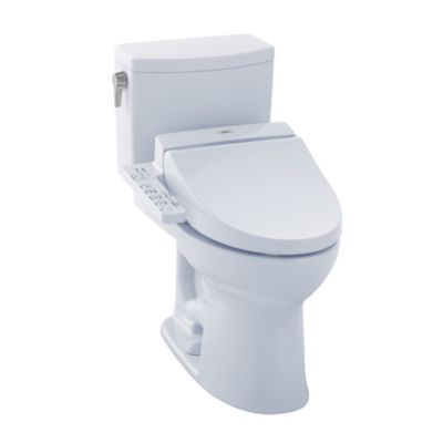 TOTO MW4542034CUFG#01 DRAKE II 1G CONNECT+ C100 TWO-PIECE TOILET, 1.0 GPF WITH SANAGLOSS