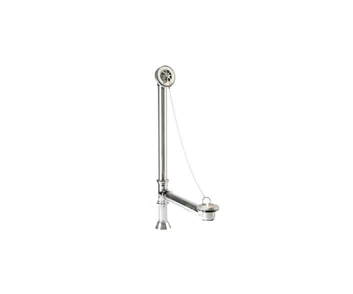 MOUNTAIN PLUMBING BDPCCFT22 CLAWFOOT STYLE BATH WASTE AND OVERFLOW WITH BRASS PLUG AND CHAIN