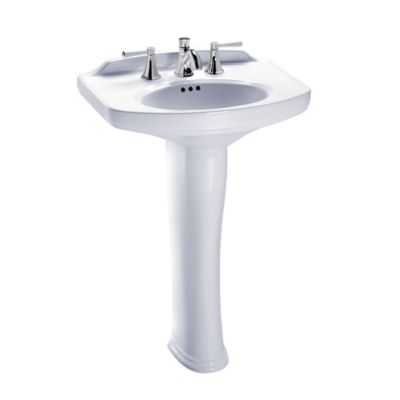 TOTO LPT642 DARTMOUTH 24-1/4 X 18-1/4 INCH PEDESTAL LAVATORY WITH SINGLE HOLE