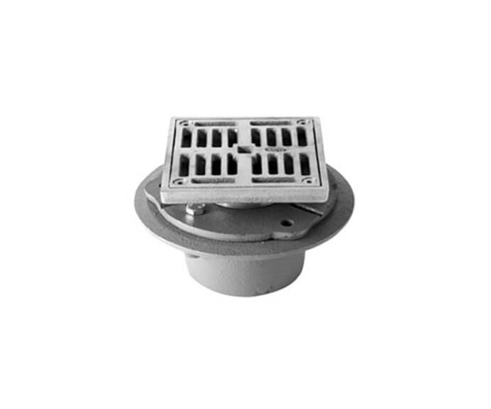 MOUNTAIN PLUMBING MT506A 4 INCH ABS SQUARE COMPLETE SHOWER DRAIN