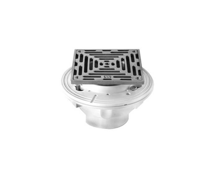 MOUNTAIN PLUMBING MT508A 6 INCH ABS SQUARE COMPLETE SHOWER DRAIN