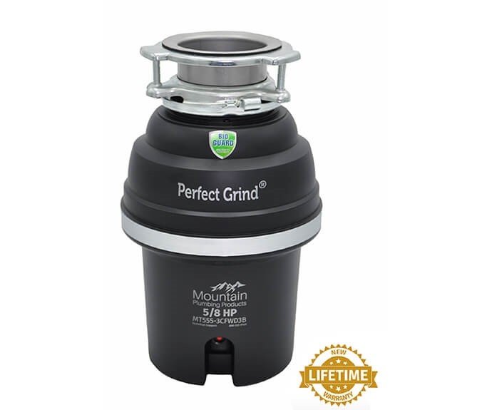 MOUNTAIN PLUMBING MT555-3CFWD3B PERFECT GRIND CONTINUOUS FEED 5/8 HP FOOD WASTE DISPOSER