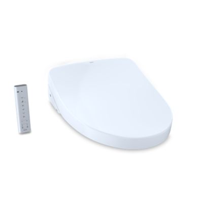 TOTO SW3056 WASHLET S550E ELONGATED BIDET TOILET SEAT WITH AUTO OPEN AND CLOSE CONTEMPORARY LID AND EWATER+