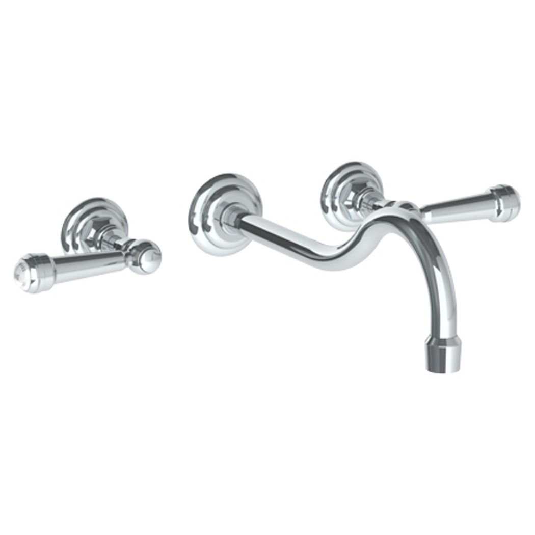 WATERMARK 206-2.2L PARIS THREE HOLES WALL MOUNT BATHROOM FAUCET WITH 10 7/8 INCH SPOUT REACH