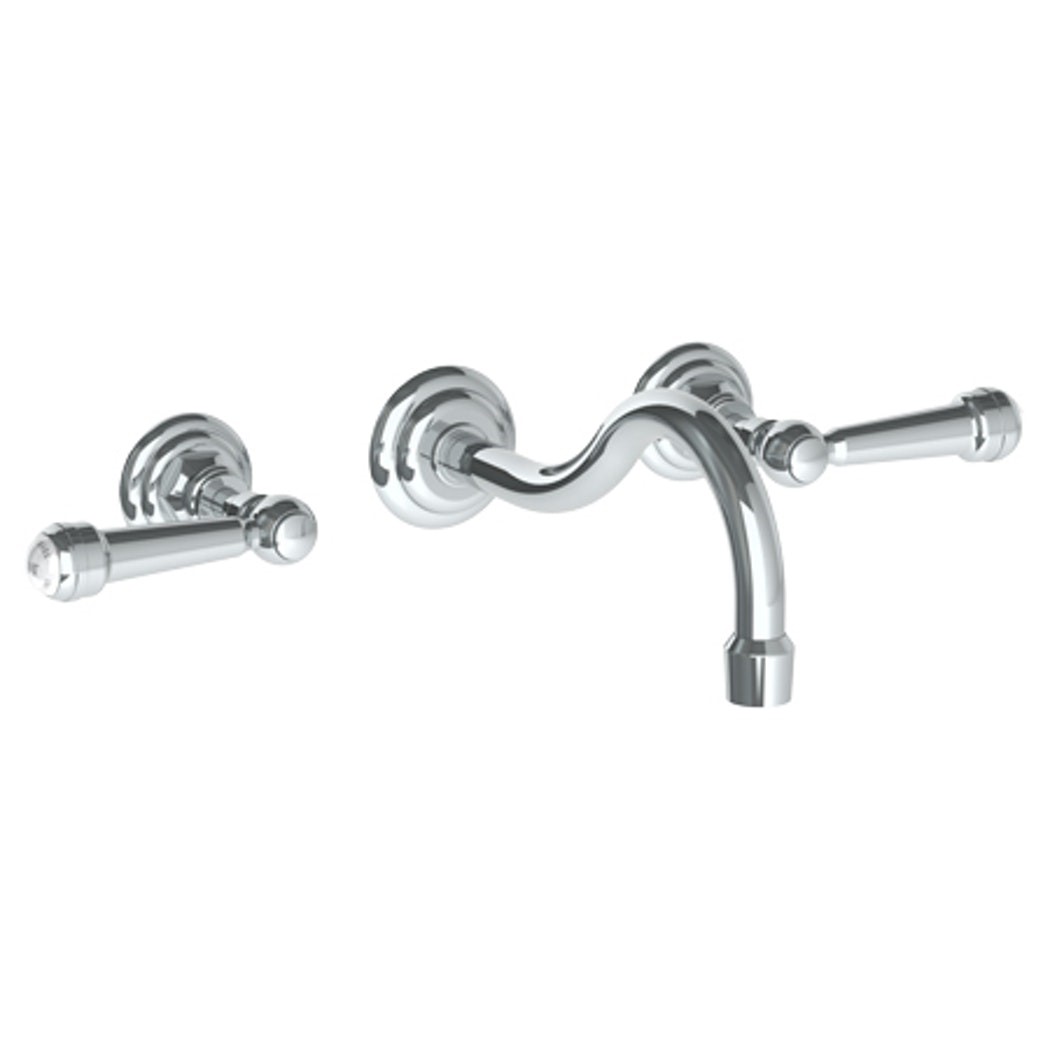 WATERMARK 206-2.2M PARIS THREE HOLES WALL MOUNT BATHROOM FAUCET WITH 8 3/4 INCH SPOUT REACH