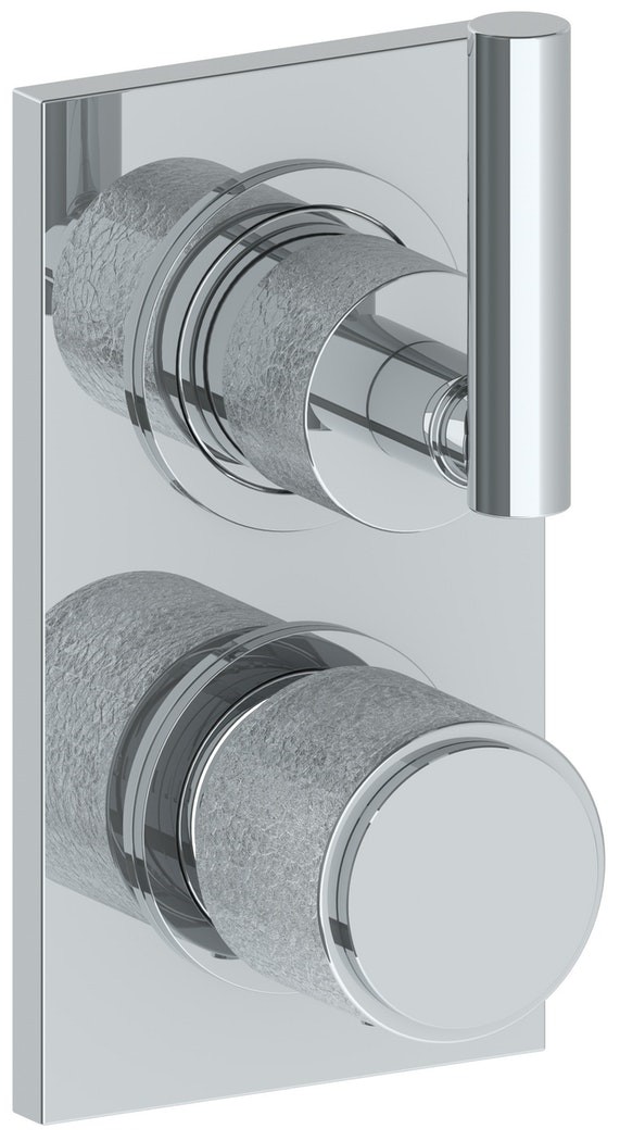 WATERMARK 27-T25 SENSE 6 3/8 X 3 1/2 INCH WALL MOUNT THERMOSTATIC SHOWER TRIM WITH BUILT-IN CONTROL